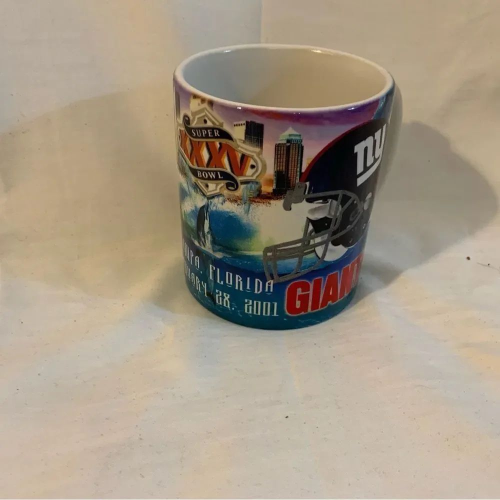 NFL Super Bowl XXXV 35 NY Giants VS Baltimore Ravens Collectors Coffee Mug K3
